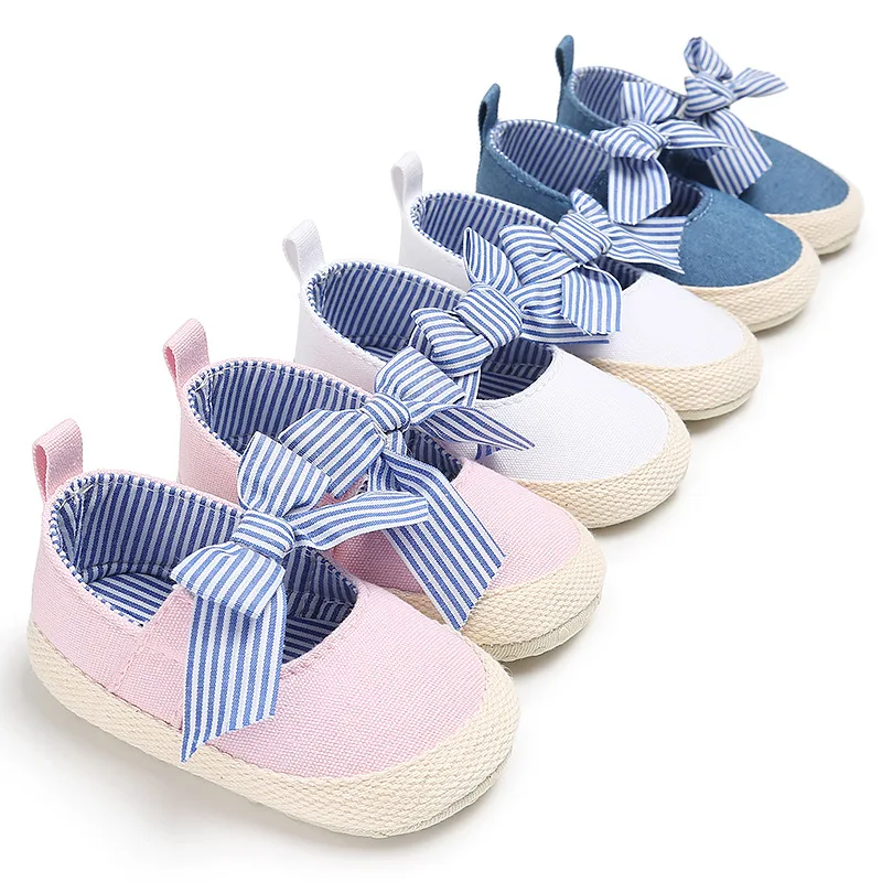 Discount Shoes Newborn Moccasins Baby Crib Prewalkers Sole Canvas Anti-Slip Toddler Infant Princess JlwjeW0Ogrk