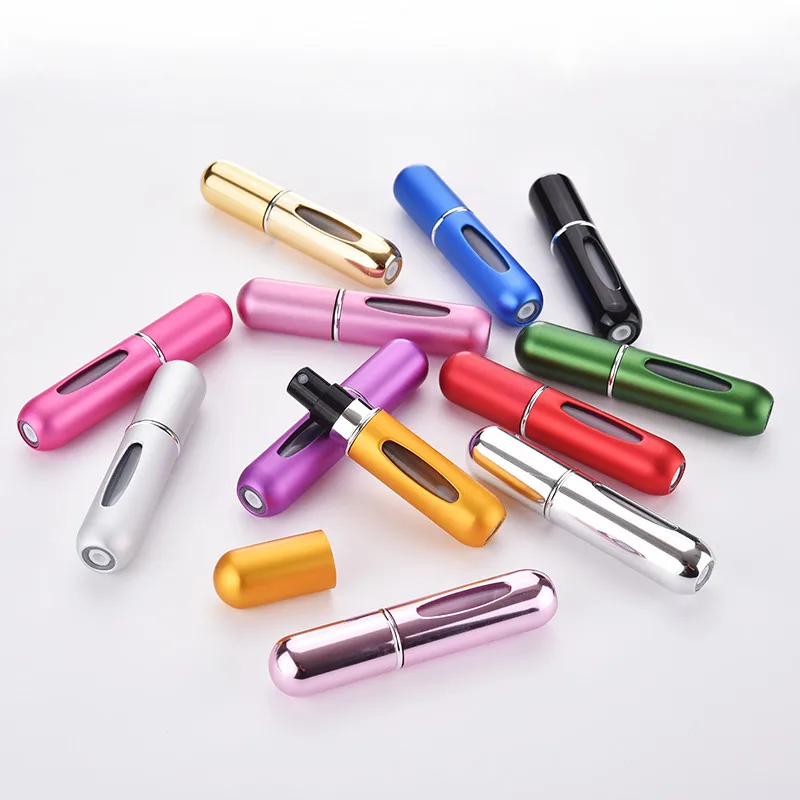 5ML Cosmetic Storage Perfume Bottle Scent Pump Spray Case Cosmetic Containers With Atomizer Travel Cosmetic Storage Accessories