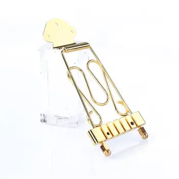 

6 String Guitar Tailpiece for for Hollow Body Trapeze Archtop Gold Jazz