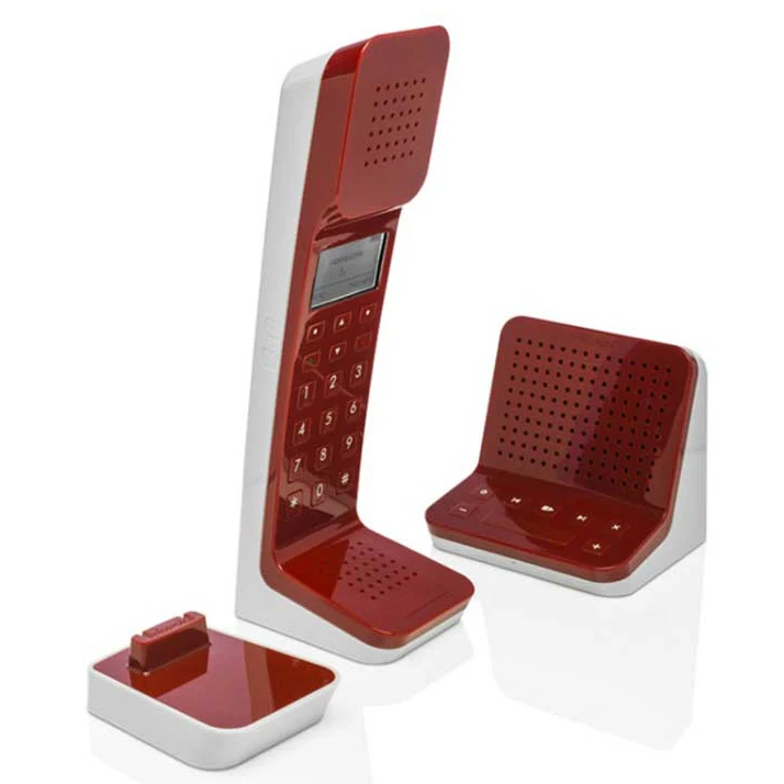 Беспроводной телефон с громкой голосовой почтой с подсветкой ЖК-стационарный цифровой беспроводной телефон для офиса дома бизнес красный черный