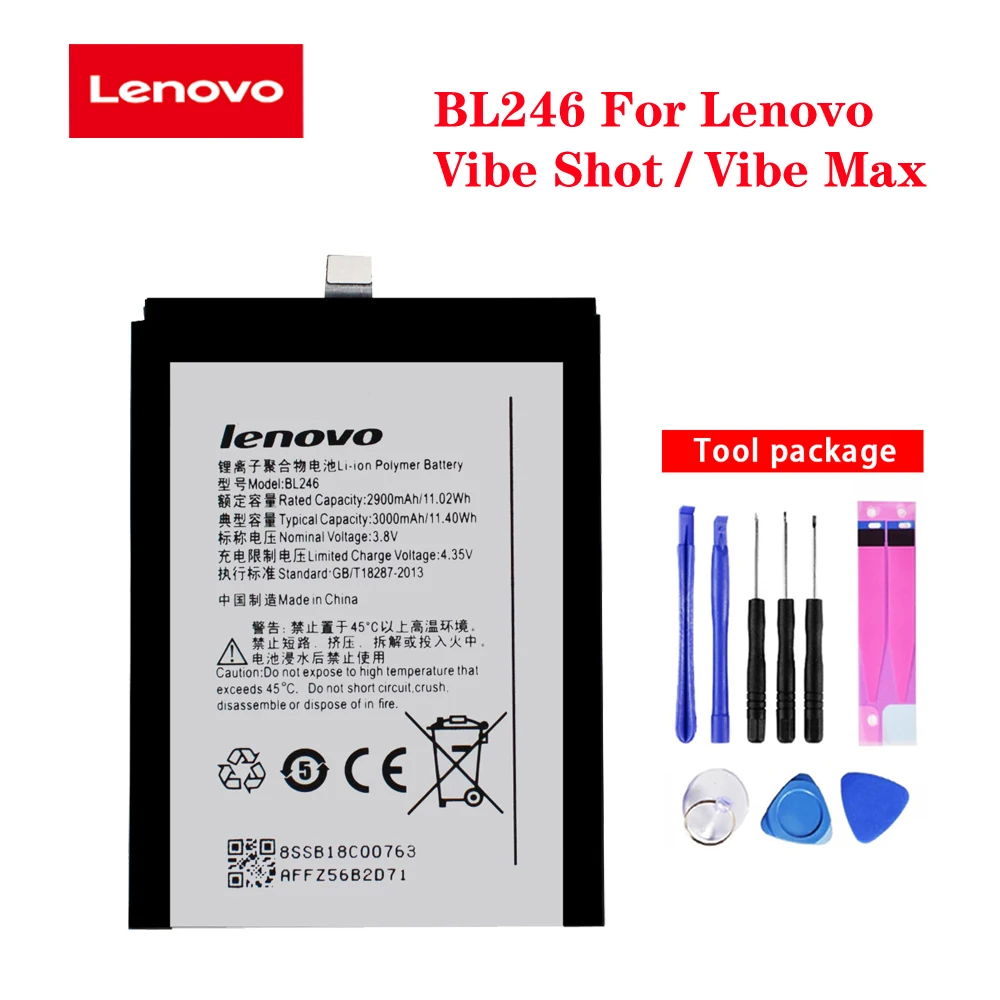 Аккумулятор 3000 мАч для Lenovo Vibe Shot z90a40 Max Z90 Z90-3 Z90-7 BL246 оригинальная мобильный