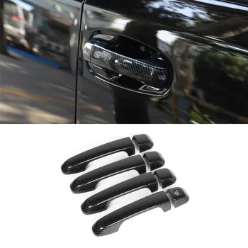 

Car Door Handle Cover Trim Frame for Toyota 4Runner 2017+ Carbon fiber Decorative Sticker Car Accessories