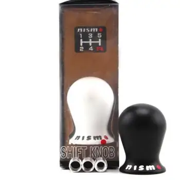 

Fit For Nissan Nismo Racing White Resin 5 6 Speed Gear Shift Knob Shifter Lever
