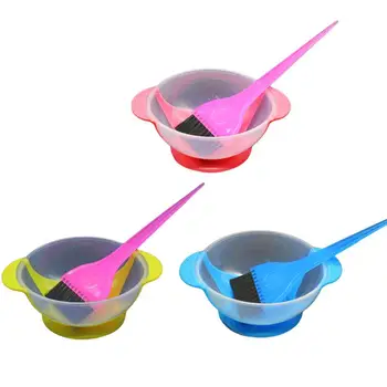 

3 Set Hair Dyeing Kit Tinting Bowl Dye Brushes Professional Hair Tinting Set for DIY