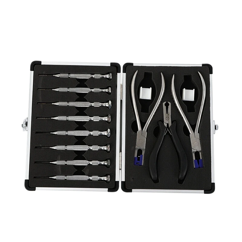 

Rimless Disassembly Pliers Set Optical Tools Eyeglass Tool Kit with Case