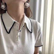 Оригинальные акриловые серьги-гвоздики в виде бобов для женщин, Роскошные Супер серьги с крупным жемчугом Femme Bijoux наивысшего качества