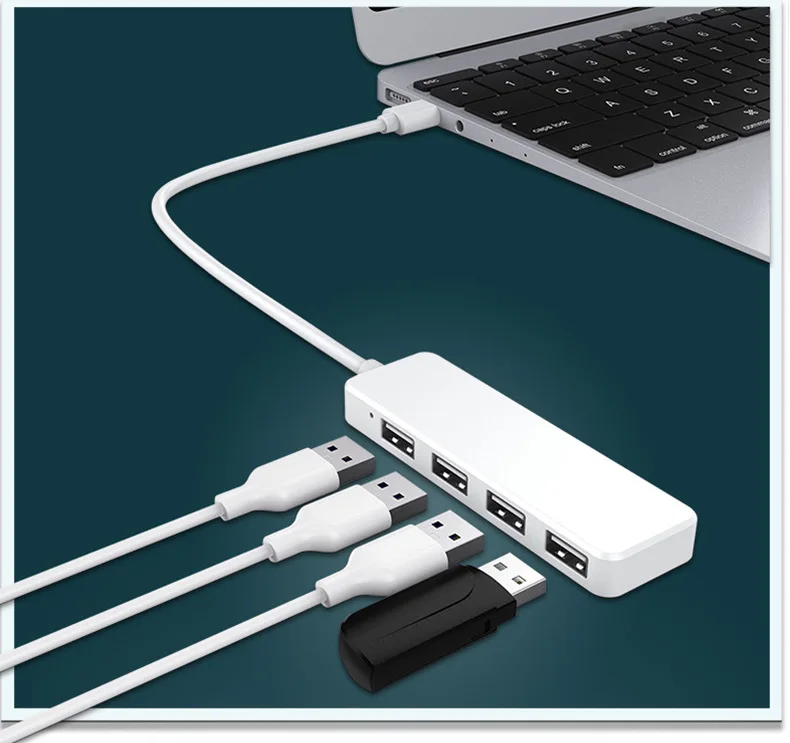 USB 2,0 USB концентратор USB 3,0 высокоскоростной разветвитель 4 порта Hab TF SD Кардридер Все в одном для ПК Компьютерные аксессуары
