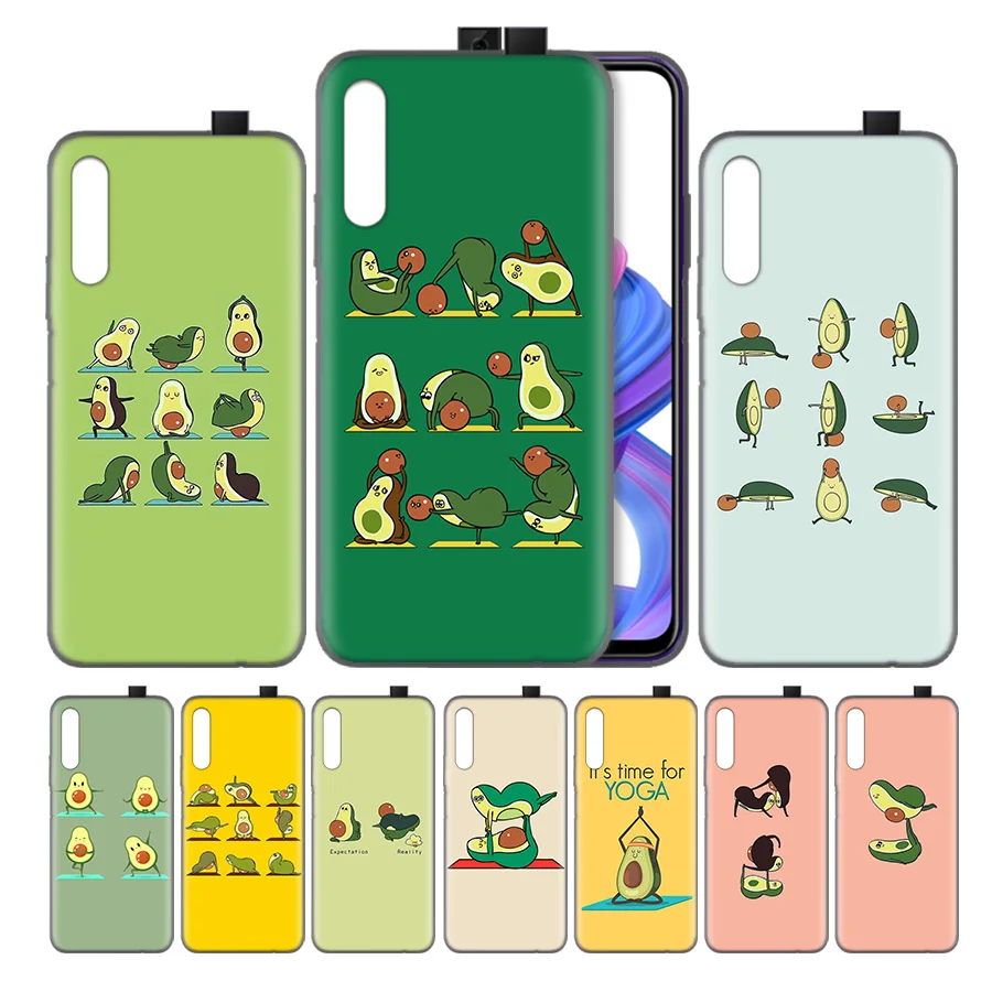 

Silicone Case Cover for Huawei Honor 8X 8C 8A 8S 9X 10 20 20i V20 Play Y5 Y7 Y9 Lite Pro Prime 2019 Nova 4e avocado yoga