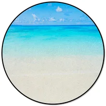Круглый ковер с голубым океанским пейзажем, ковры для декора гостиной, коврики для детской комнаты, коврики для спальни, современные коврики