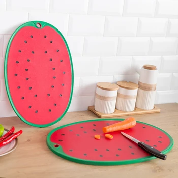 

Watermelon Shape Chopping Blocks Non-slip Cutting Board For Home Vegetable Fruit Cutting Meat Cutter Mat