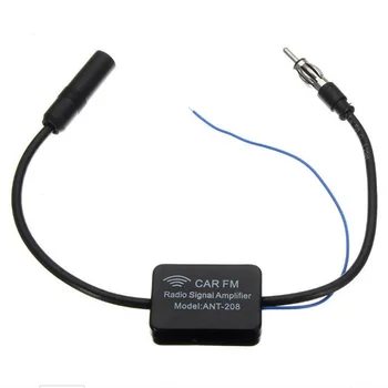 

Inline Car Radio amplifier Aerial AM FM Signal Booster Black 48-860 MHz 60-100mA