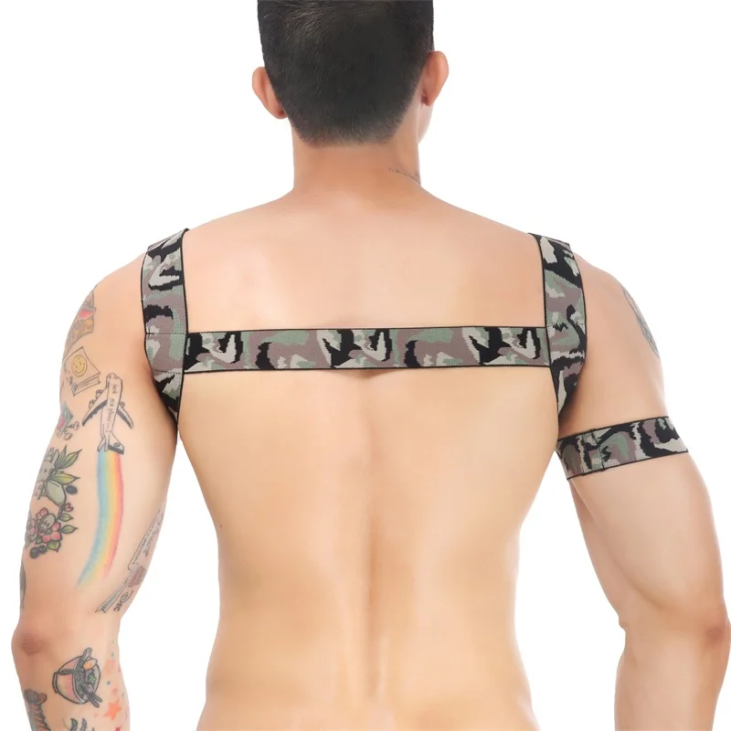 CLEVER-MENMODE Sexy Harness Body Chest Lingerie Men Elastic Strap Bondage Costume Hombre Mens Camouflage Performance Clubwear And Arm Band -Zentai shop online H69797c1a2d49420b9de7e8cad29344e2B.jpg