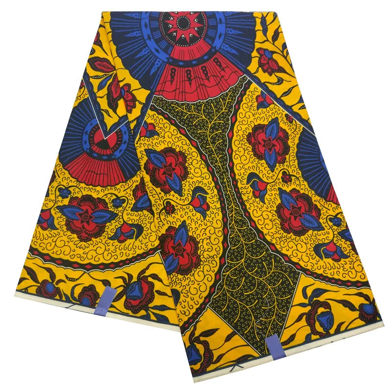 Африканская Хлопковая ткань оптом Анкара африканская ткань для печати 6 ярдов восковая ткань для платья африканская одежда