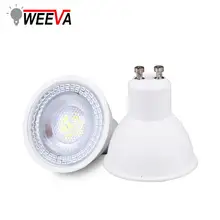 Светодиодный точечный светильник 6 Вт MR16 GU10 SMD 2835 lampara 12 в 110 В 220 В комнатный энергосберегающий настольный домашний декоративный Ампульный диодный светильник