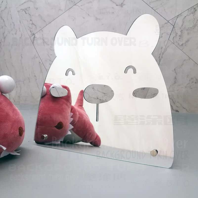 Mirror Vanity Mirrors Decor Makeup For Home Room Living Kawaii Makeup Small Bedroom Happy Polar Bear Cute Baby Nursery Kids M303 Decorative Mirrors Aliexpress aliexpress
