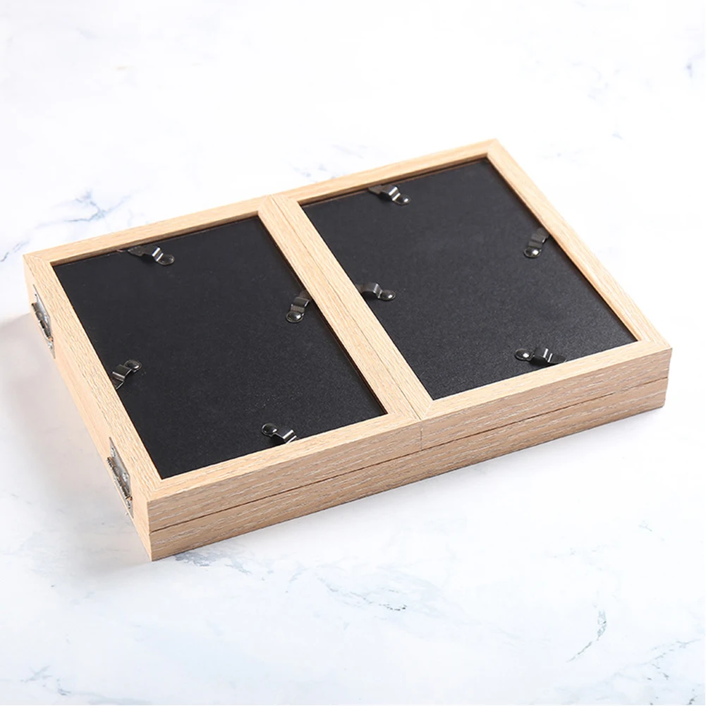 Галерея влюбленных три складной дисплей ребенок студент подарок для дома Свадебные декоративные деревянные фоторамки орнамент для хранения фотографий
