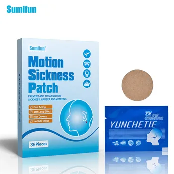 

36Pcs Chinese Herbal Plaster Anti Motion Sickness Patch Fast Acting Behind Ear Dizziness Health Care