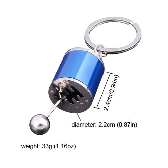 Metal Anti Stress Fob Keyring Creative Car 6 Speed Gearbox Gear Fidget Toy Shift Racing Tuning Model Keychain Novelty Car Toys 3