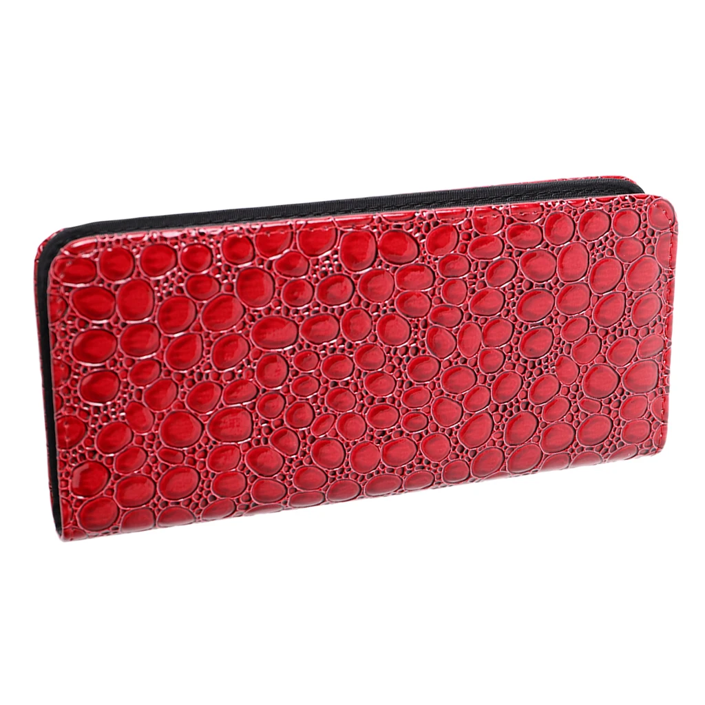 PU Leather Scissors Holder Pouch Case Bag for Salon Barber Hair Stylist Red