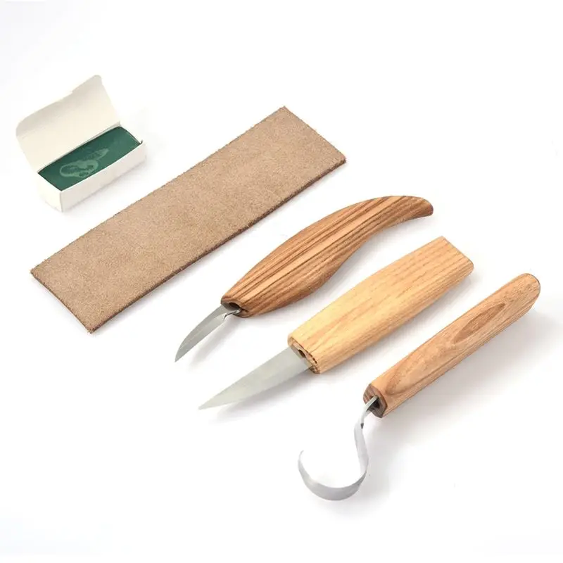5 шт./компл. для резьбы по дереву инструменты нож острые окантованные деревянные высечки резак для поделок