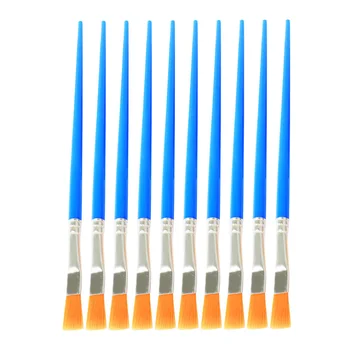 

40pcs Kids Paint Brushes Nylon Hair Brushes Art Flat Head Pens Painting Tool for Watercolor Oil Painting (Blue)