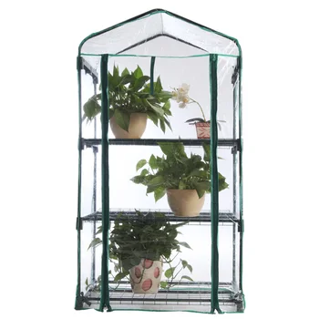 

3-Tier Portable Greenhouse PVC Cover Garden Cover Plants Flower House 126x69x49cm Corrosion-resistant Waterproof