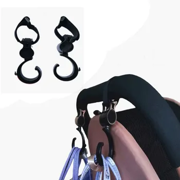 

2pcsStroller Accesso Baby Hanger Toddler Infant Wheelchairs Bag Stroller Hooks Pram Rotate 360 Degree Cart Hook Baby Accessories