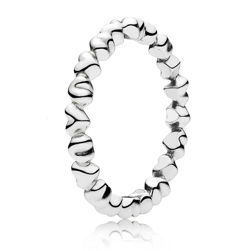 

High Quality Version 100% 925 Original Couple Tendency for Valentine's Day Present Ring Temperament