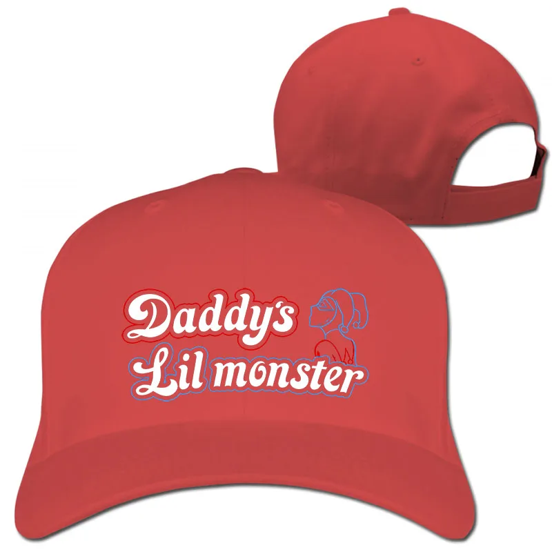 Daddy's Lil Monster бейсбольная кепка для мужчин и женщин, Кепка-Дальнобойщик, модная Регулируемая Кепка - Цвет: 1-Red
