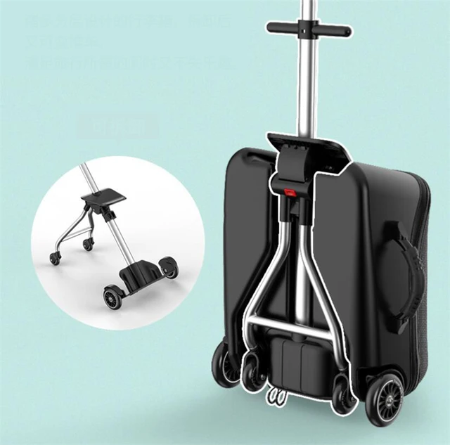 Lazy Suitcase - Maleta para niños, puede sentarse y montar, maleta para  bebé, puede abordar el avión caminando, maleta de bebé desmontable (rosa)