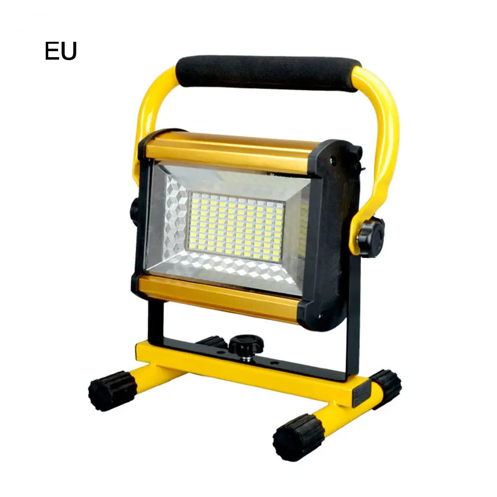 Перезаряжаемые 100 светодиодный прожектор светильник ручной Точечный светильник поиск светильник Открытый Кемпинг Фонари сооружения проекта лампа - Мощность в ваттах: EU plug