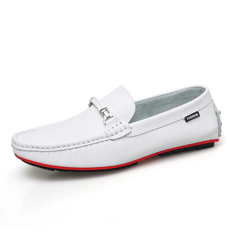 

2019 Spring Summer NEW Men's Loafers Lazy soft Flat Casual Shoes Men Breathable Slip-On Soft Leather Driving Shoes Moccasins big