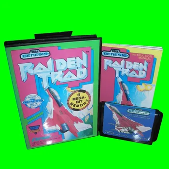 

Raiden Trad With Box And Manual 16bit MD Game Card For Sega Mega Drive For Genesis