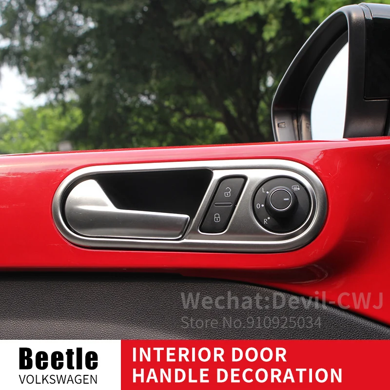 Декоративная накладка на дверную ручку салона автомобиля аксессуары для VW Beetle