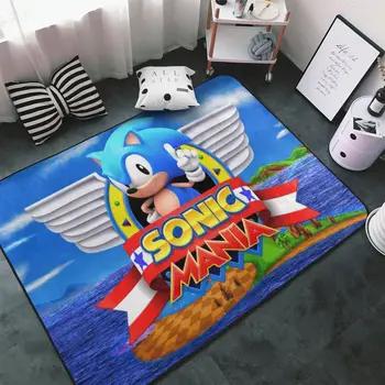 

3D Print Carpet Sonic Rug Floor Mat Kids Bedroom Rugs Comfortable Carpets Outdoor Rug Living Room Floor Carpet Dropshipping