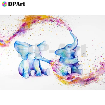 

Diamond Painting 5D Full Square/Round Drill Cartoon Elephant Daimond Embroidery Painting Cross Stitch Mosaic Picture Art M1723