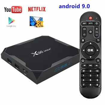 

2020 Android 9.0 TV Box X96 Max Plus Amlogic S905x3 8K Smart Media Player 4GB RAM 64GB ROM X96Max Set top Box QuadCore 5G Wifi