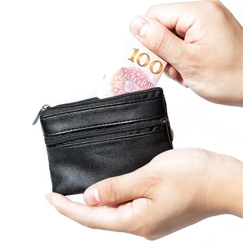 Coin Purse Men Small Bag Wallet Change Purses Zipper Money Bags Card Holder Case Children Mini Wallets Leather Key Holder key case coin purse card wallet coin wallet change bag card holders