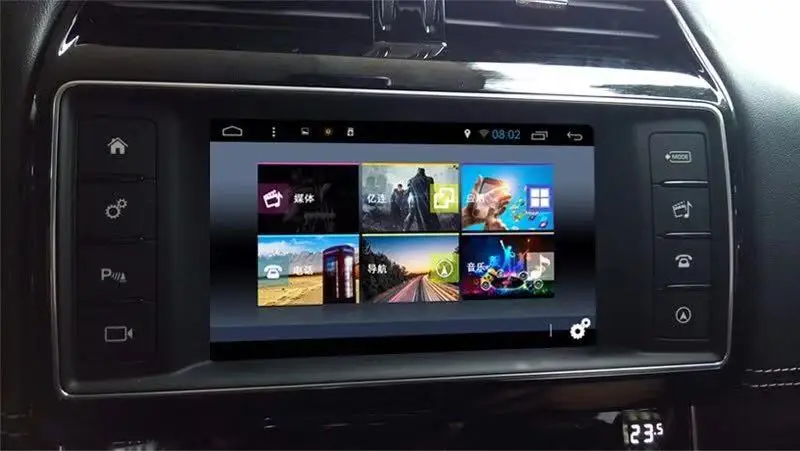 Android Box хост большинство декодер интерфейс для Jaguar XE XF XJ XEL XFL XJL F-Pace Range Rover Freelander Обнаружение