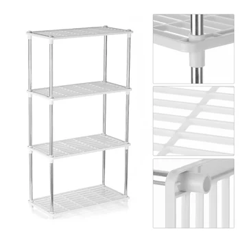 

New 3/4 Tiers Storage Rack Multifunctional Kitchen Storage Holder Shelf Storage Shelving Seasoner Rack Bathroom Organizer