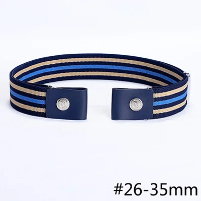 26-35mm Deepeel 30/35mmX70-110cm полиэстер Эластичная лента невидимый ремень Дикий резинкой, не вызывает аллергию, Sanp пряжки ремня аксессуары YB246 - Цвет: 26-35mm