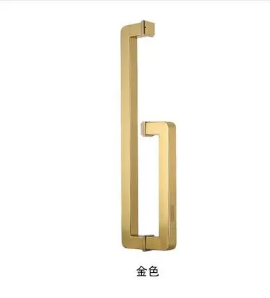Gold Ручка стеклянной двери, ручка деревянной двери, SUS304 ручка стеклянной двери(XYLS-045-1 - Цвет: Gold