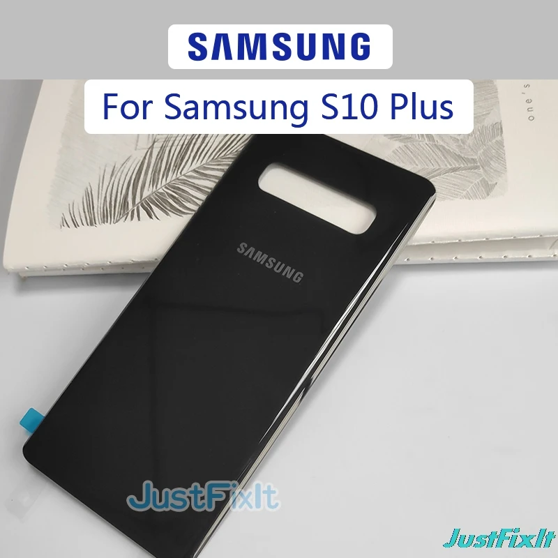 Для SAMSUNG Galaxy S10+ S10 plus Задняя крышка батареи задняя крышка стекло Корпус чехол замена крышка батареи