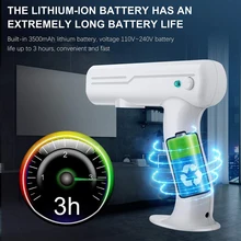 800 мл USB синий светильник Беспроводной Электрический дезинфицирующее опрыскиватель дезинфицирует синий светильник нано-пар пистолет-распылитель для стерилизации нано-спрей 800 мл USB синий светильник Беспроводной Электрический дезинфицирующее опрыскиватель дезинфицирует синий светильник нано-пар пистолет-распылитель для стерилизации нано-спрей