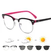 Hyperopia Diopter SPH 0 +0.5 +1 +1.5 +2 +2.5 +3 +3.5 +4 +4.5 +5 +5.5 +6.0 Half Metal Frame Photochromic Finished Reading Glasses 2