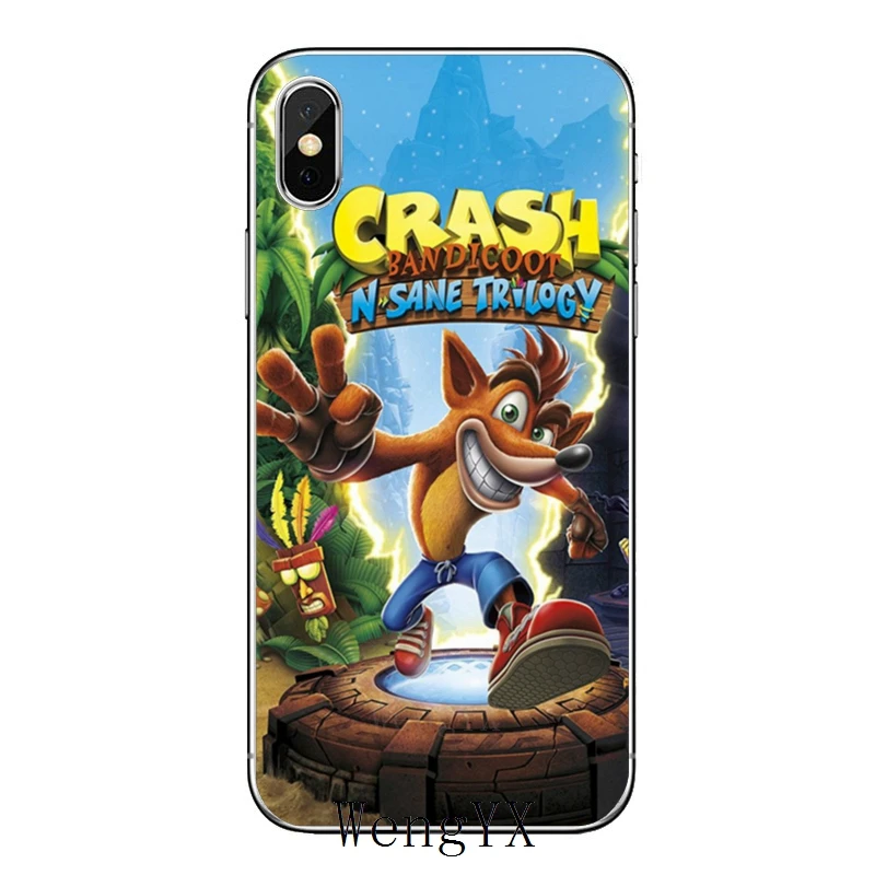 Силиконовый мягкий чехол для iPhone 11 Pro XS Max XR X 8 7 6 6S Plus 5 5S SE Crash Bandicoot - Цвет: Crash-Bandicoot-A-10
