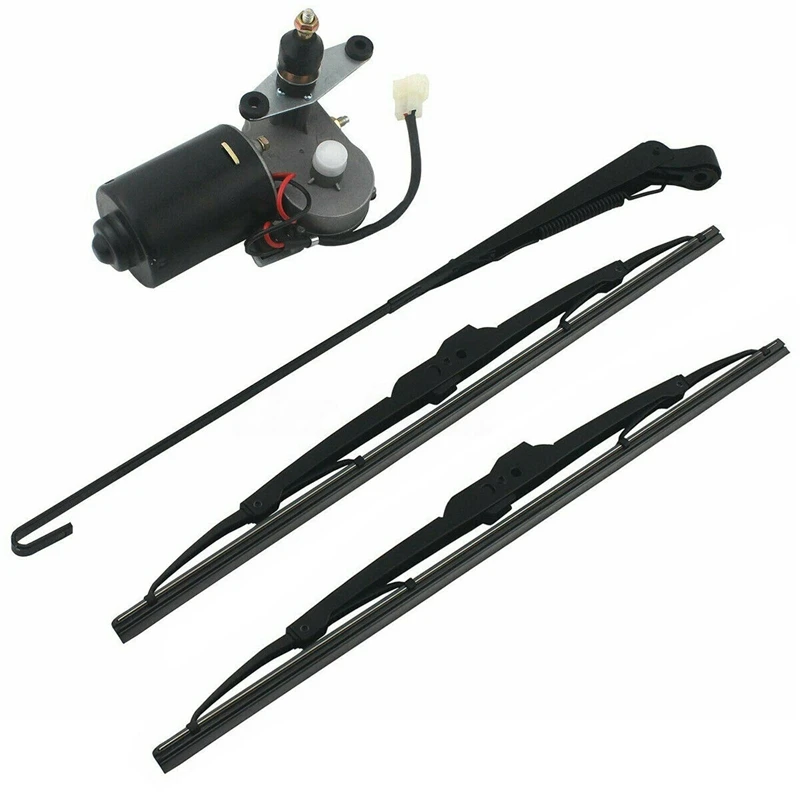 

12V Electric Windshield Wiper Motor Kit for Polaris Ranger RZR 900 Can Am Honda UTV