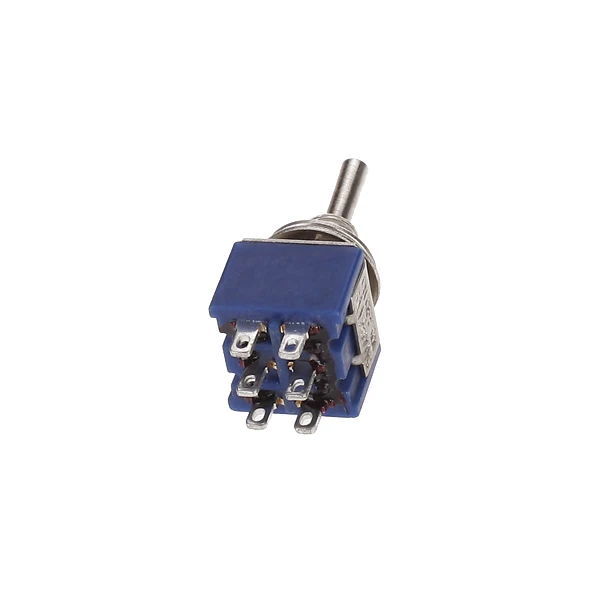 On-Off-On 3-Way Mini Toggle Switch 6 Pin 6A 125VAC Musical Instrument Part