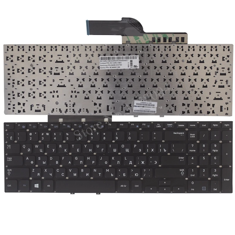 Русская клавиатура для Samsung NP550P5C 550P5C-S01 550P5C-S02 550P5C-T01 NP355E5X 355E5X 355V5X NP355V5X E5C V5C |