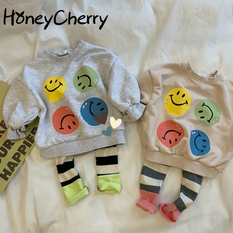 

2020 Autumn New Baby Printed Light Plate Sweater Long Sleeve Cartoon Jumper boys long sleeve tops